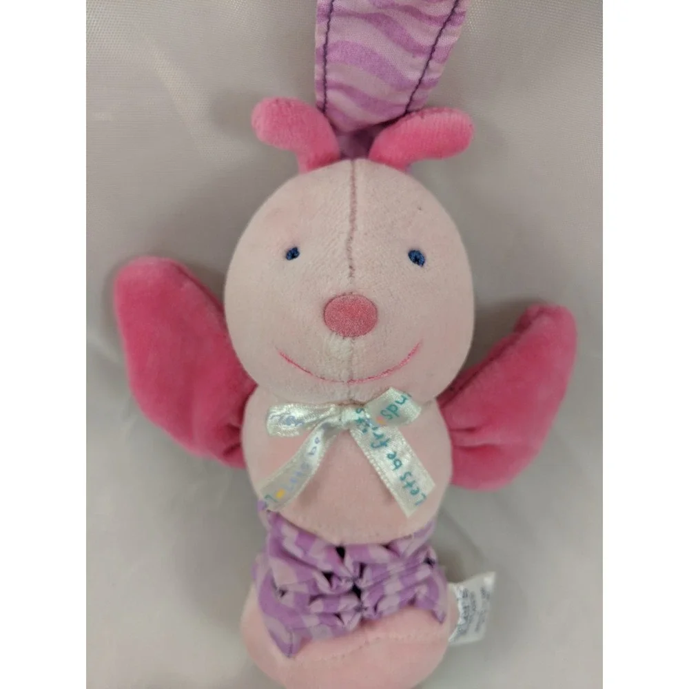 Carters‎ Starters Pink Insect Bug Butterfly Plush Bell Wiggles 12 Inch Stuffed